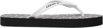 Papuqe për femra Armani Exchange FLIP FLOP XDQ010 XV700, të zeza e të bardha