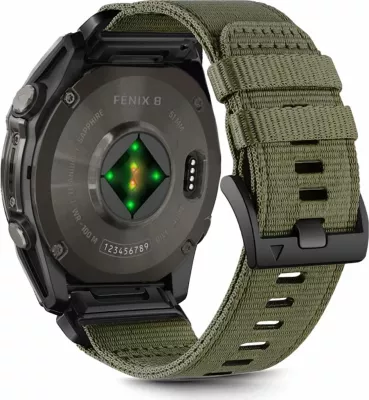 Rrip najloni Tech-Protect për Garmin Fenix 5X / 5X Plus / 6X / 6X Pro / 7X / 8, 51 mm, i gjelbër