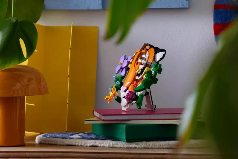 Set LEGO ART The Fauna Collection Tiger 31217 për të rritur, 744 pjesë