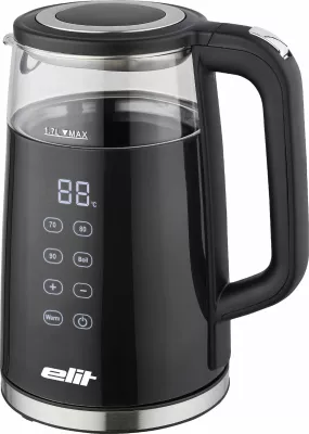 Çajnik elektrik Elit AQUAPRO 1.7B 1.7L me ekran digjital, i zi