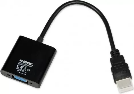 Përshtatës iBox  HDMI Type A, VGA, i zi 