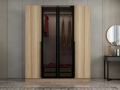 Dollap Hanah Home, Kale Plus - 7818, ngjyrë fume