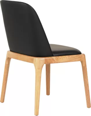 Karrige për ngrënie FURLAN FH9944.01 dru gome, PU e zezë, 54,5x58x86 cm