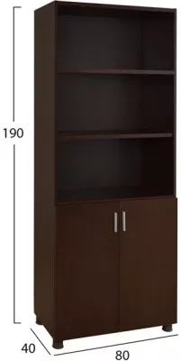 Raft profesional për zyre, ngjyrë wenge, FH2055.12, 80x40x190 cm