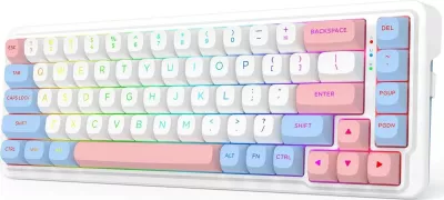 Tastierë Redragon K709WBP-RGB-PRO, mekanike, RGB, e bardhë