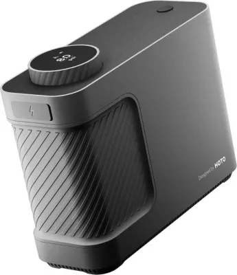 Kompresor portativ HOTO QWCQB002, 3x 2500 mAh, 150 PSI, 350 L, 12V, me set adapterësh dhe çantë