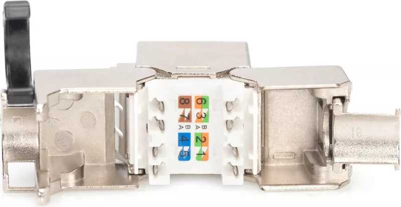 Keystone modul Digitus CAT 8.1, shielded, pa vegla, RJ-45, i bardhë