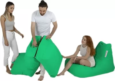 Jastëk kopshti për relaks, ngjyrë e gjelbër, Atelier del Sofa, Siesta Sofa Bed Pouf