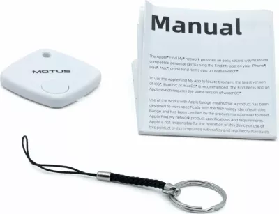 Lokator Motus FindMe, Bluetooth/UWB, 2x bateri CR2032, i bardhë