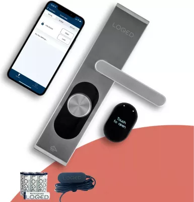 Bravë smart Shelly LOQED Touch Smart Lock, çelik inox, Plug&Play