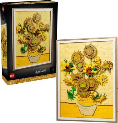 Set LEGO ART Vincent van Gogh Sunflowers 31215, për të rritur