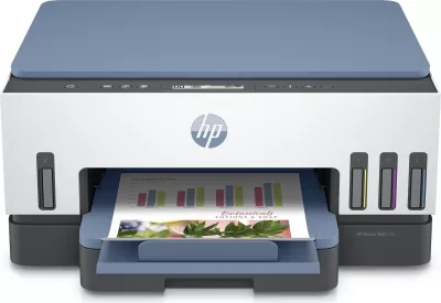 Printer HP Smart Tank 725, USB WiFi, bardhë-kaltër