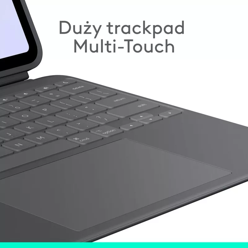 Tastierë me touchpad Logitech Combo Touch për iPad Pro 13" M4, Gri