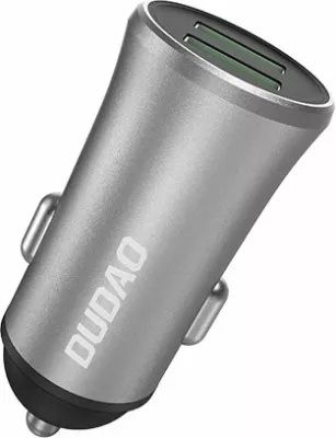Karikues veture Dudao R6S, 2x USB, 3.4A, argjendtë
