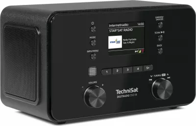 Radio digjitale TechniSat DigitRadio 550 IR, internet radio, DAB+, FM, e zezë