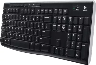 Tastierë wireless Logitech K270 Unifying 2.4 GHz USB, layout slloven (engraving), e zezë