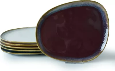 Set pjatash shërbimi, shumëngjyrëshe, 6 copë, Hermia Concept, X000155100000000000000000
