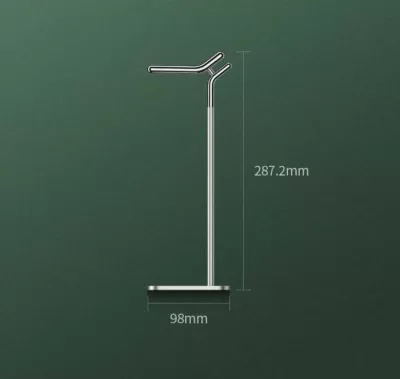 mbajtëse kufjesh UGREEN 80701, alumin metalike, e rregullueshme, 287 mm, argjend/e zezë