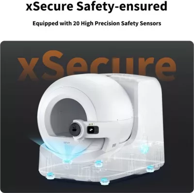 Tualet automatik mace Petkit Purobot Max, vetëpastrues, kontroll me aplikacion, i bardhë