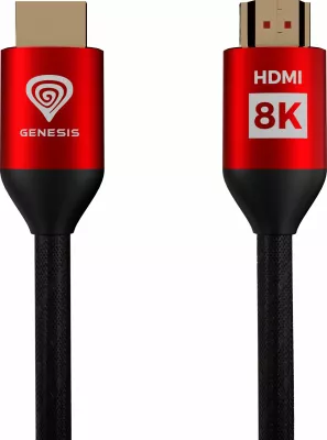 Kabllo HDMI Genesis NKA-1994, 3m, HDMI 2.1 8K 48Gbps, eARC, e zezë