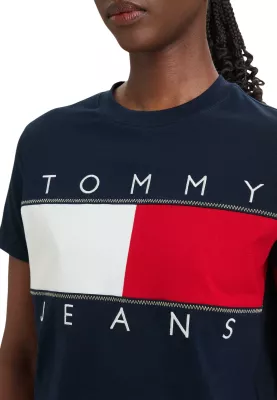 Maicë për femra Tommy Hilfiger Jeans DW0DW22818, e kaltër e errët [Madhësia: XS]