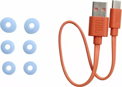 Kufje TWS JBL Vibe Beam, Bluetooth 5.2, 32 orë bateri, IP54, me mikrofon, kaltër