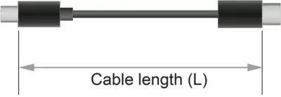 DisplayPort kabllo DeLOCK 85660, 2m, 8K, 32.4 Gbit/s, i zi
