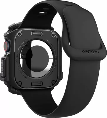 Mbështjellës Spigen Rugged Armor për Apple Watch 10, 46mm, i zi