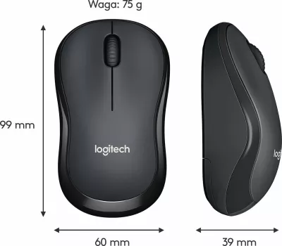 Maus Logitech M220 Silent 910-004878 wireless 1000 DPI USB, i zi
