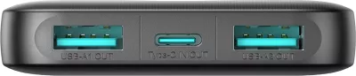 Powerbank Joyroom JR-PBF13, 5000mAh, 2x USB-A, 1x USB-C, e zezë