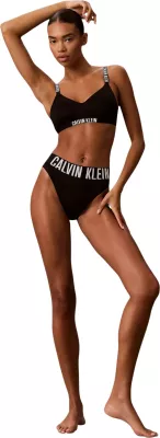 Sutjenë bralette Calvin Klein Underwear LV00QF8754, e zezë [Madhësia: XS]