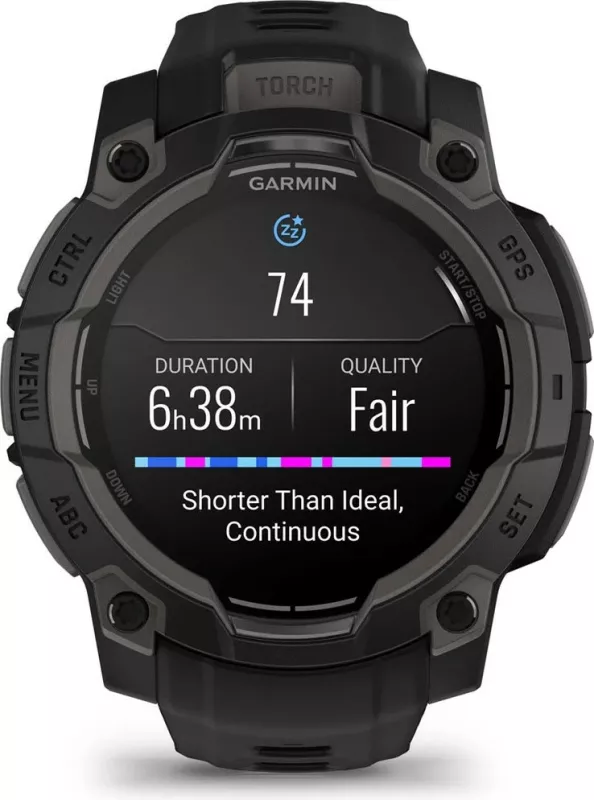 Smartwatch Garmin Instinct 3 AMOLED, 4 GB, GPS, e zezë