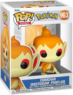 Figurinë koleksionuese Funko POP! Pokemon Chimchar (EMEA), vinil, portokalli/krem