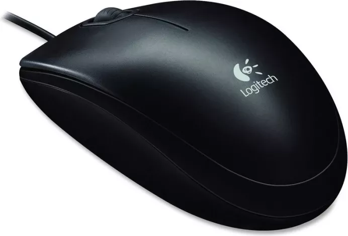 Maus Logitech B100 800 dpi USB me kabllo, e zezë thumbnail 2
