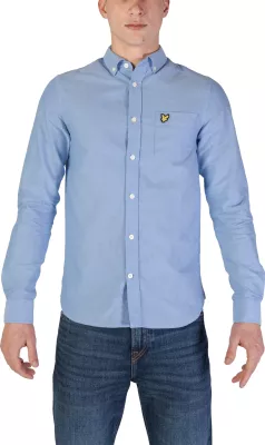 Këmishë për meshkuj Lyle & Scott LW1302VOG, kaltër e çelët