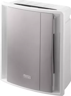 Pastrues ajri, DeLonghi AC230, 6 faza filtrimi, 3 shpejtësi, AQS, timer, deri 80 m², bardhë/argjend