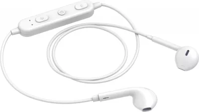 Kufje Moye Hermes Sport pa kabllo me mikrofon, Bluetooth 4.2, 80 mAh, të bardha