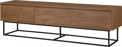 Set mobiljesh për dhomë dite, Skye Decor, Laxus Takım 21, ngjyrë arrë dhe e zezë