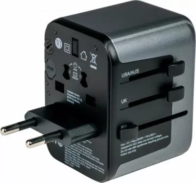 Adapter udhëtimi universal Verbatim UTA-03 Global 49545, i zi