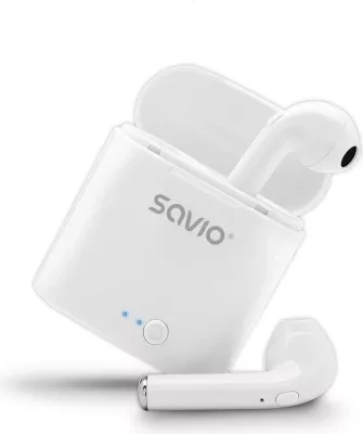 Kufje me bluetooth Savio TWS-01, e bardhë