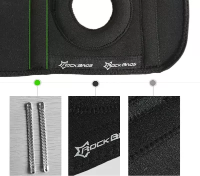Mbrojtës gjuri Rockbros LF1106M, për sport, M, i zi