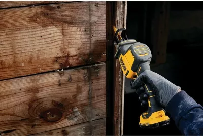 Sharrë elektrike DeWALT DCS312D2-QW, brushless, 12V, 2x2Ah, zi/verdhe