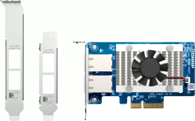 Kartë rrjeti QNAP QXG-10G2T, Ethernet 10 Gigabit, PCI Express, Gjelbër