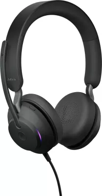 Kufje Jabra Evolve2 40 SE, me kabllo, USB-A/USB-C, për thirrje/muzikë, e zezë