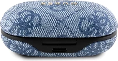 Kufje Bluetooth Guess 4G Metal me dok, TWS, ENC, Blu