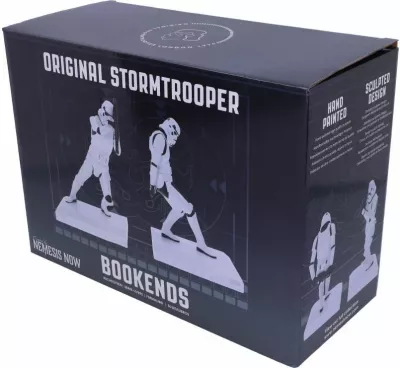 Mbajtëse librash NEMESIS NOW Stormtrooper 18.5 cm, set 2 copë, bardhë/zi