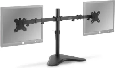 Mbajtëse tavoline për 2 monitorë VONHAUS 3005117 13-32\", VESA 75x75/100x100, e zezë