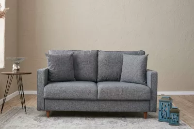 Divan dy ulës, ngjyrë gri, Eva, Atelier del Sofa