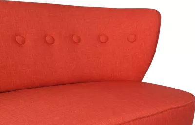 Divan dy vendësh Atelier del Sofa, ngjyrë e kuqe qeramike Bienville