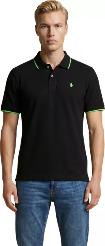 Maicë polo për meshkuj U.S. Polo Assn. US43 197027, e zezë [Madhësia: S]